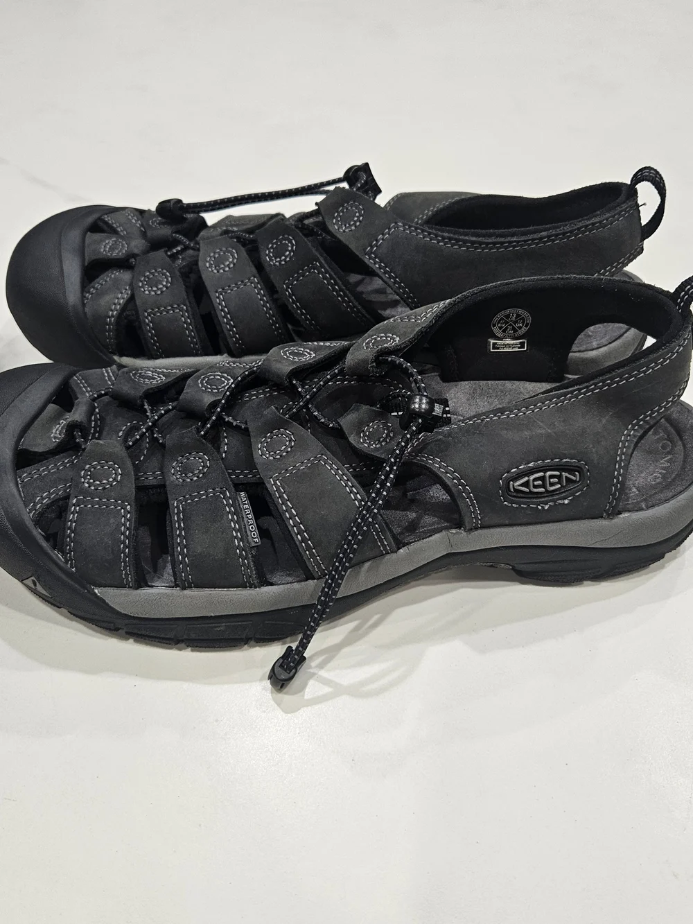 KEEN Grey Newport Outdoor Sandals - Men's  Closed-Toe Hiking Sandals